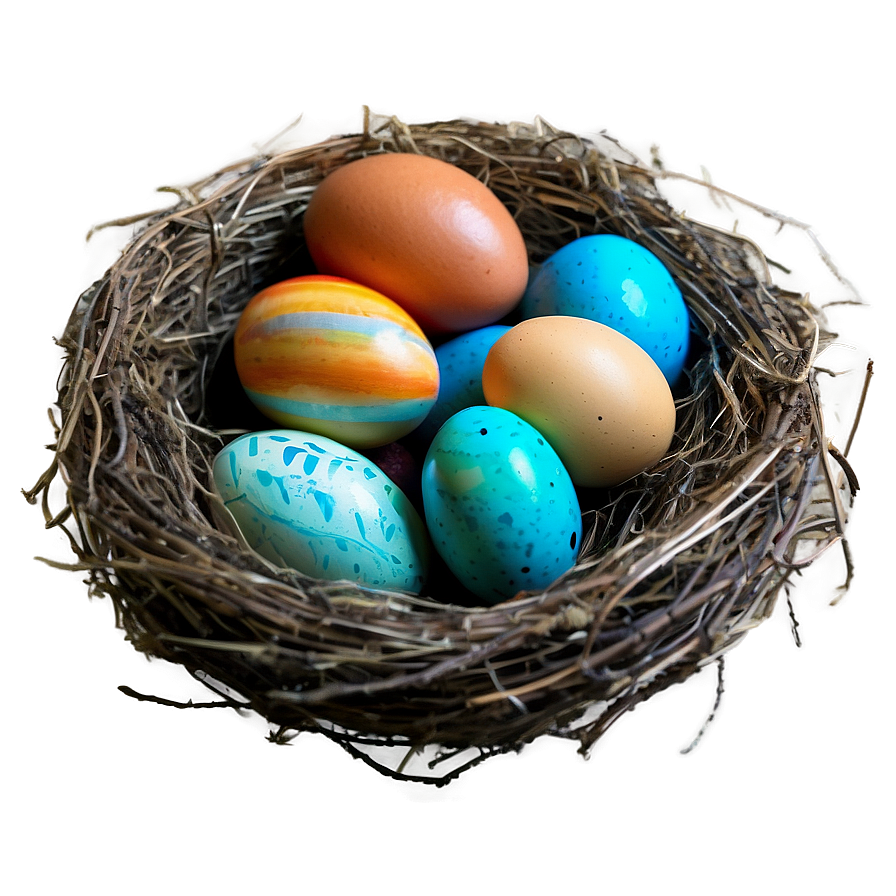 Easter Egg Nest Png Ryj81 PNG Image