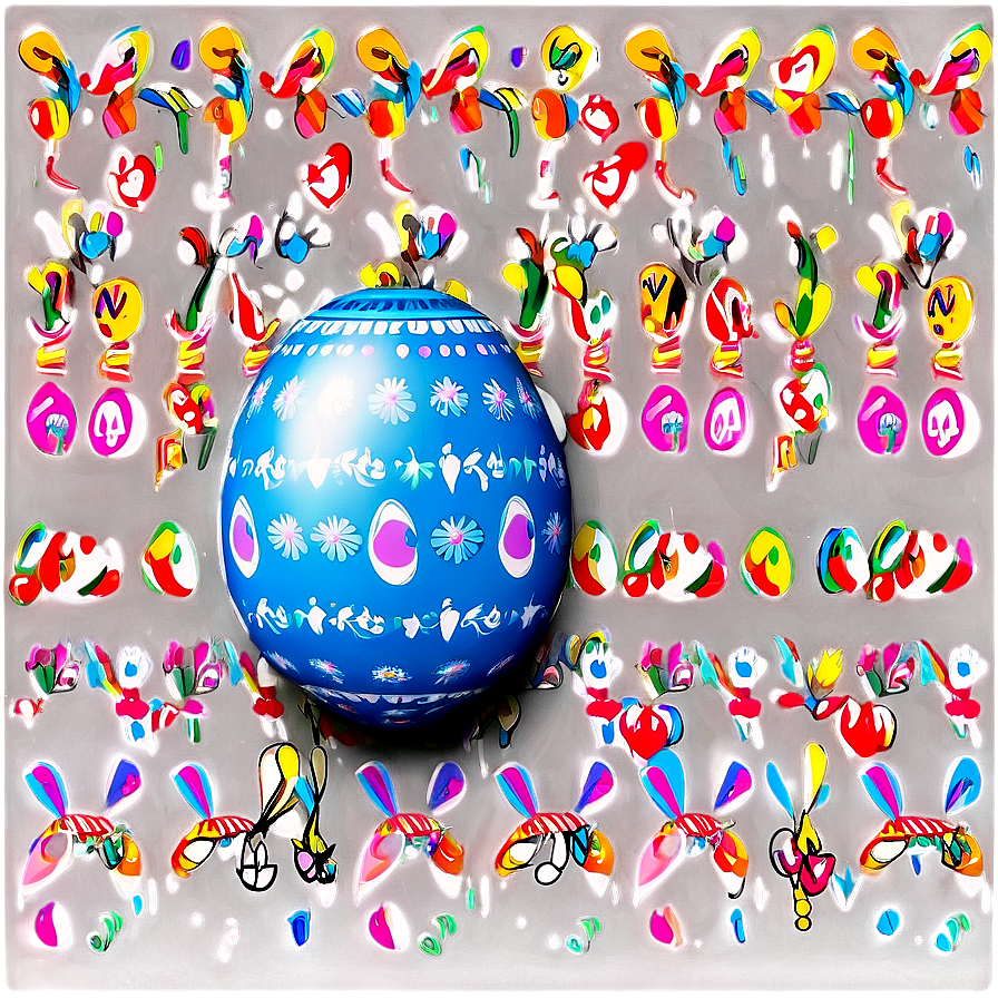 Easter Egg Pattern Png 05232024 PNG Image