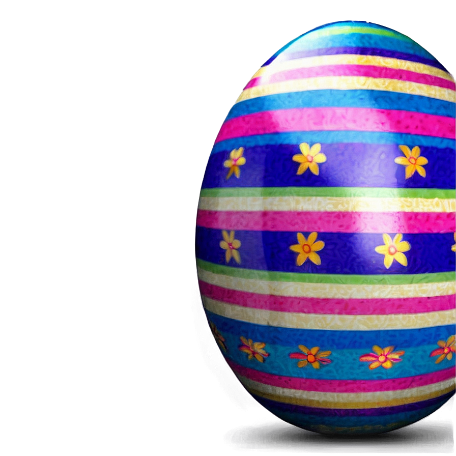 Easter Egg Striped Png Uqm PNG Image