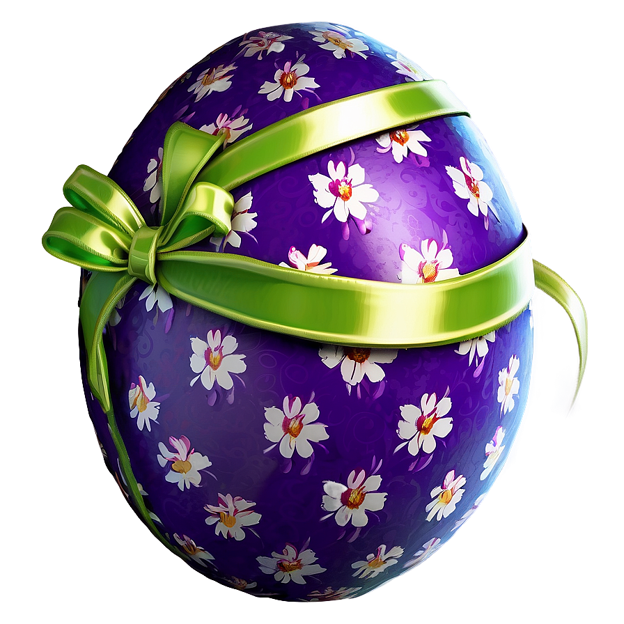 Easter Egg With Ribbon Png Ier57 PNG Image