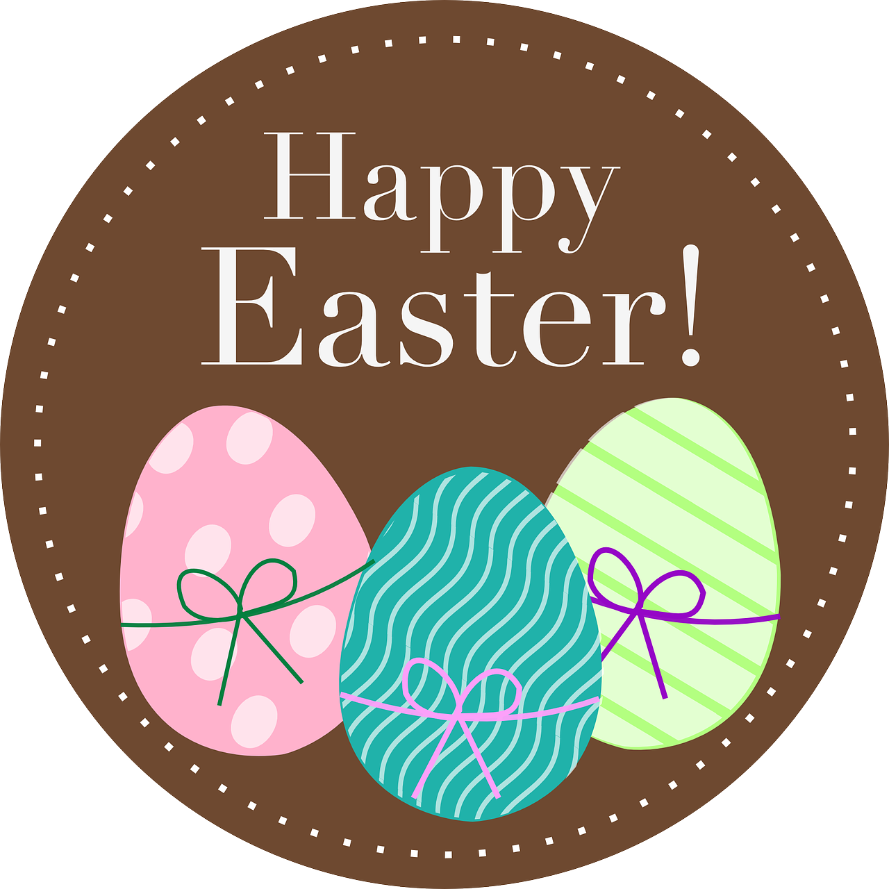 Easter Greeting Card Design PNG Image