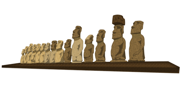 Easter Island Chocolate Moai PNG Image