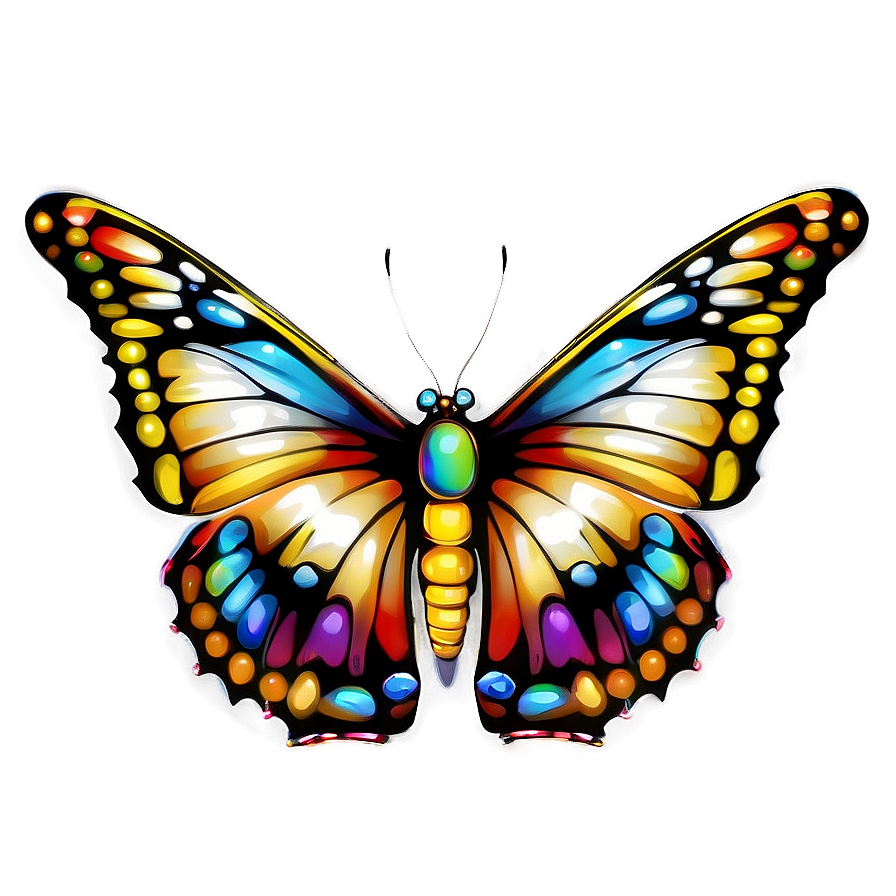 Easy Butterfly Outline Png Arc PNG Image