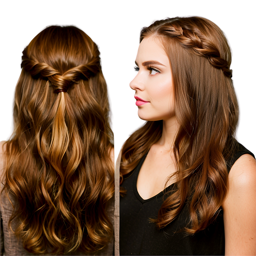 Easy Hairstyles Tutorial Png 66 PNG Image