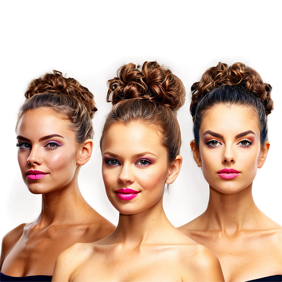 Easy Perm Hair Updos Png 6 PNG Image