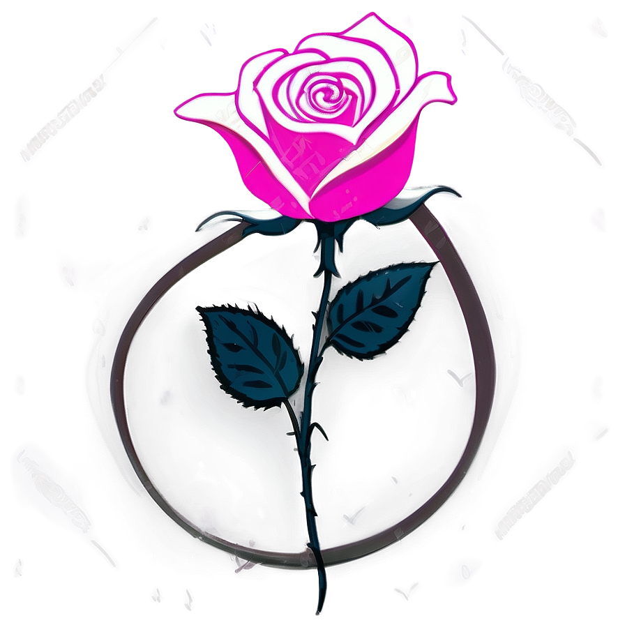 Easy Rose Sketch Png Bks93 PNG Image