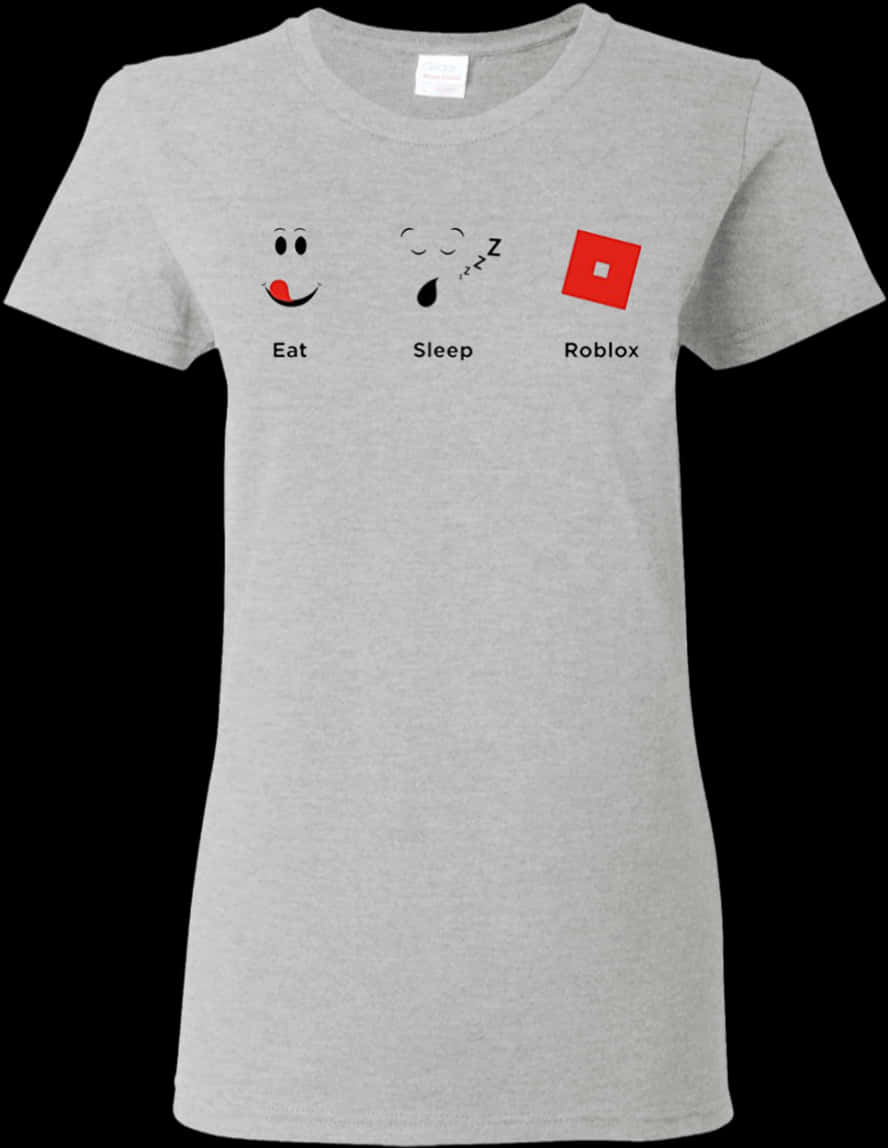 Eat Sleep Roblox T Shirt Design PNG Image