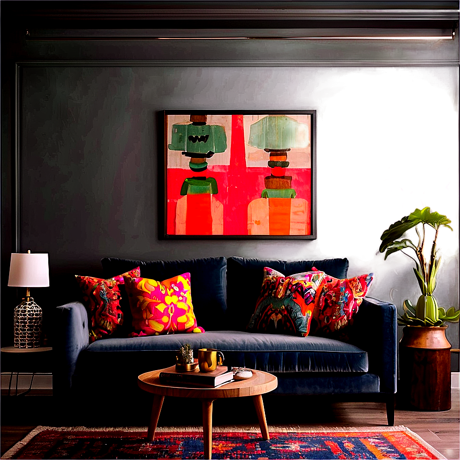 Eclectic Living Room Mix Png 05242024 PNG Image