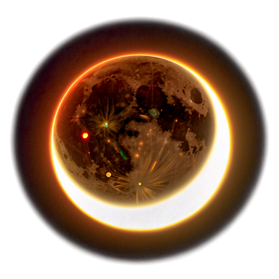 Eclipsing Moon Glow Png 99 PNG Image