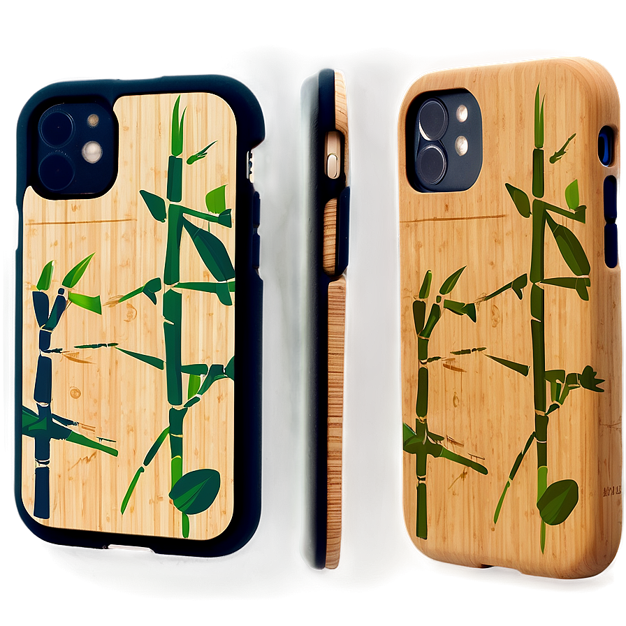 Eco-friendly Bamboo Phone Case Png Cyh PNG Image