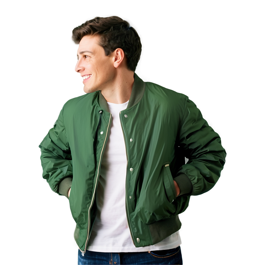 Eco-friendly Bomber Jacket Png 06282024 PNG Image