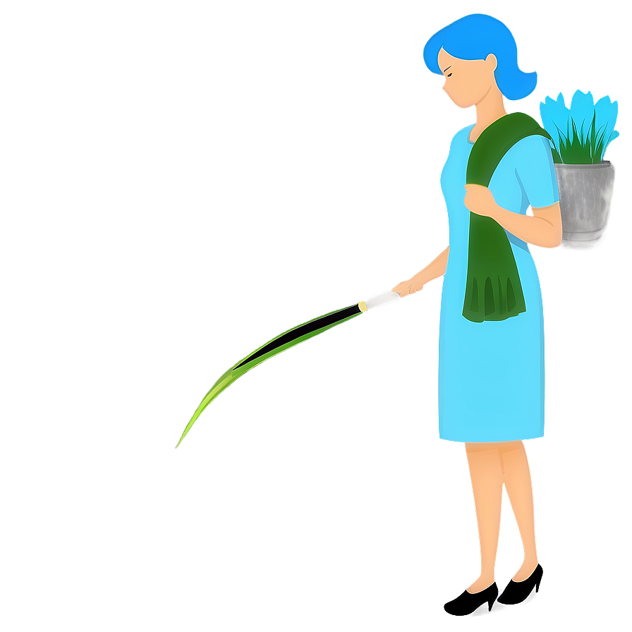 Eco-friendly Cleaning Lady Png Tdf PNG Image