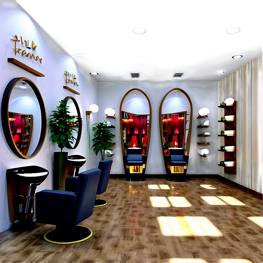 Eco-friendly Salon Interior Design Png Vmm PNG Image