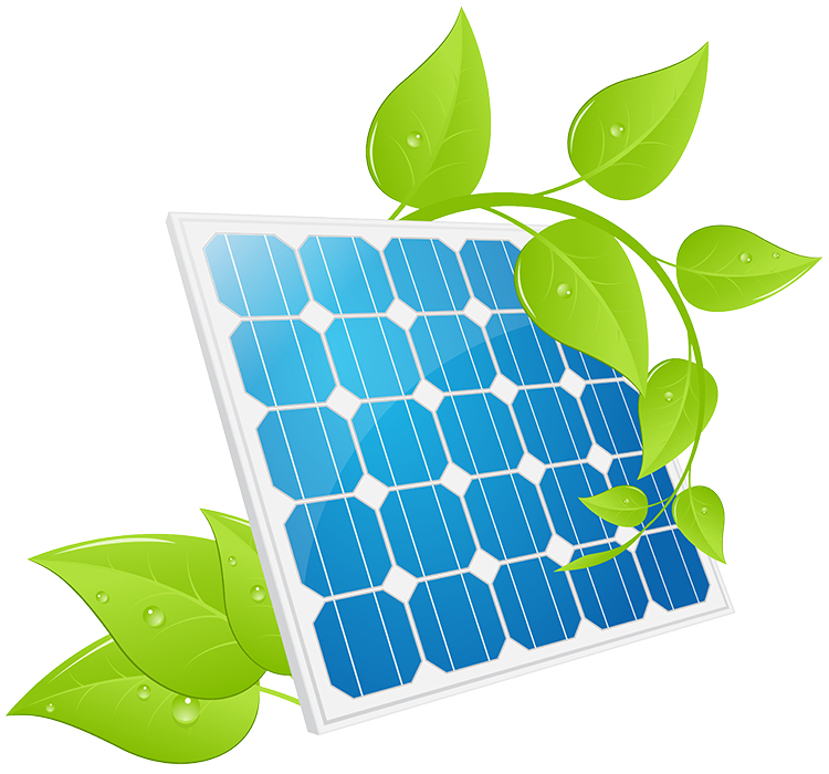 Eco Friendly Solar Panel Concept PNG Image