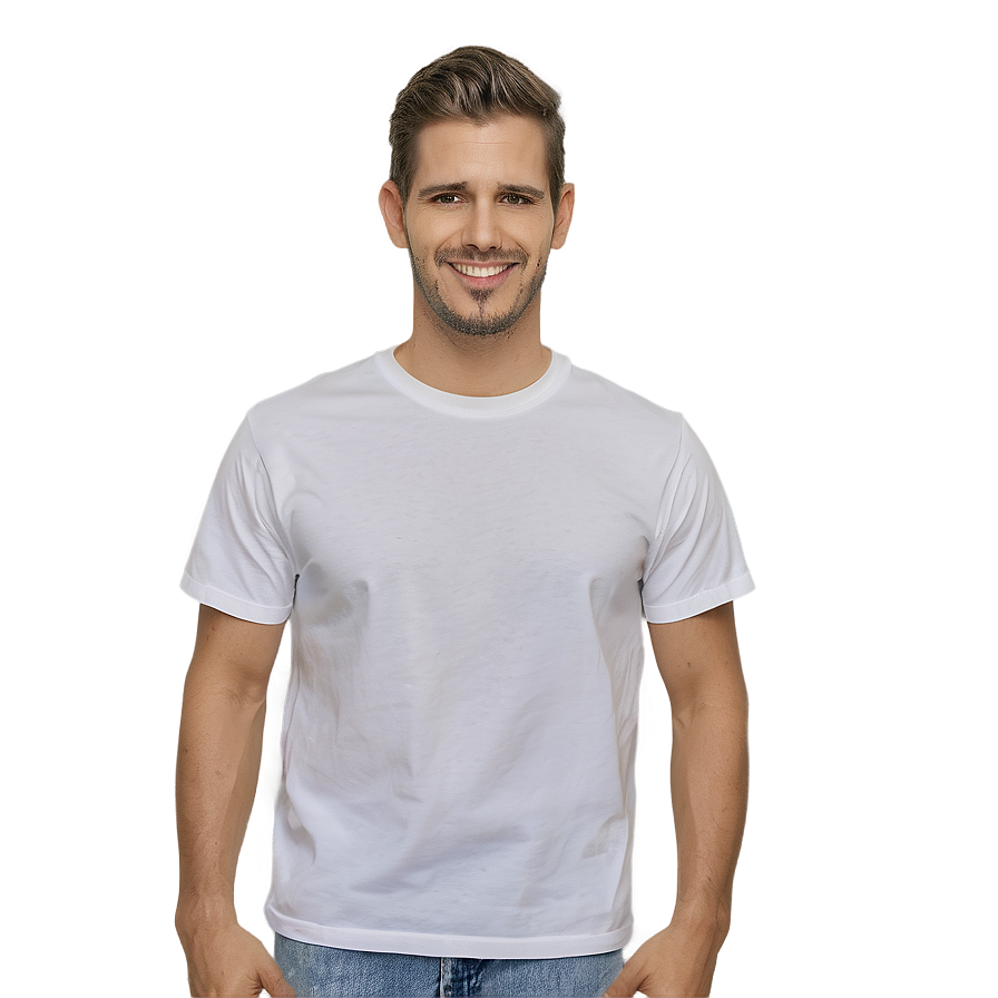 Eco-friendly White Tee Png 06272024 PNG Image