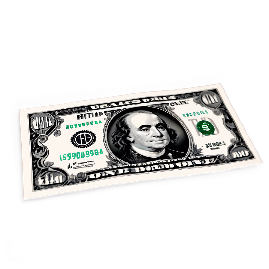 Economical Dollar Bill Representation Png Man PNG Image