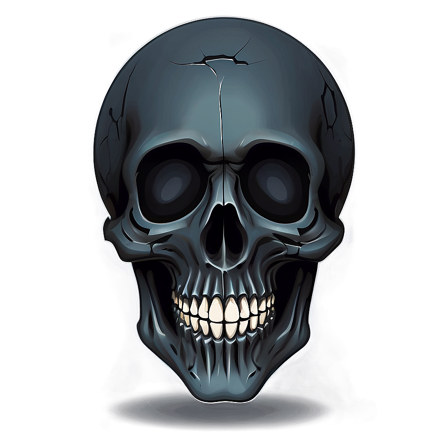 Edgy Black Skull Clipart Png Gig52 PNG Image