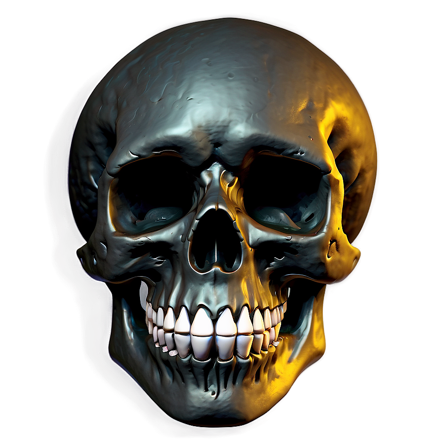 Edgy Black Skull Clipart Png Wyk42 PNG Image