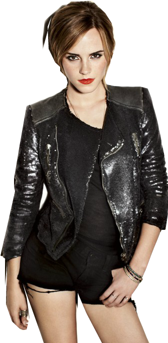 Edgy Fashion Emma Watson.png PNG Image