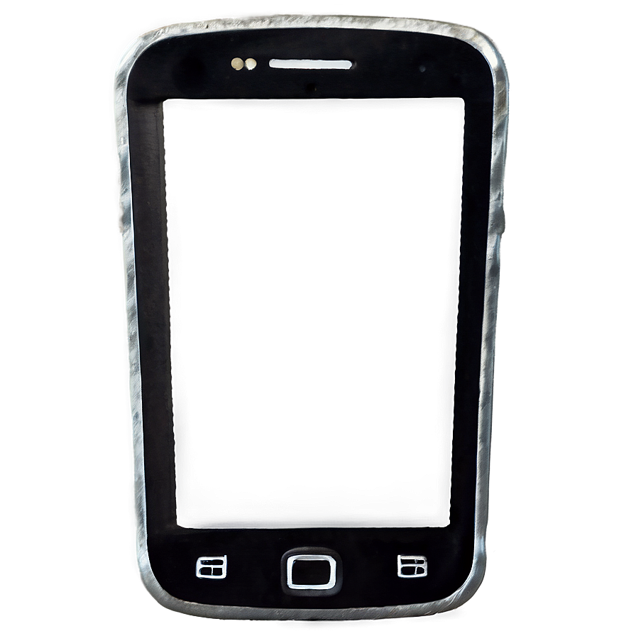 Edgy Smartphone Frame Png 06132024 PNG Image