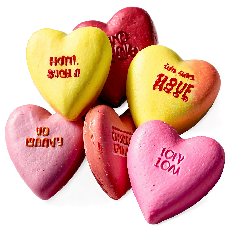 Edible Conversation Hearts Png Sod70 PNG Image