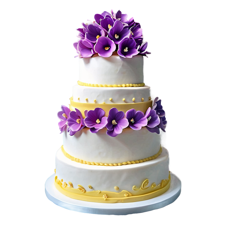 Edible Flower Wedding Cake Png 62 PNG Image