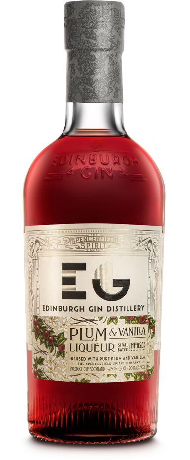 Edinburgh Gin Plumand Vanilla Liqueur Bottle PNG Image