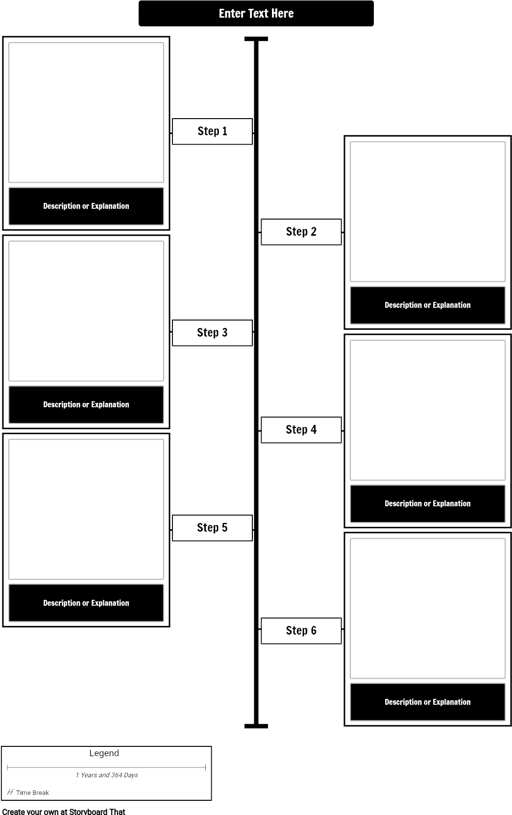 Editable Vertical Timeline Template PNG Image