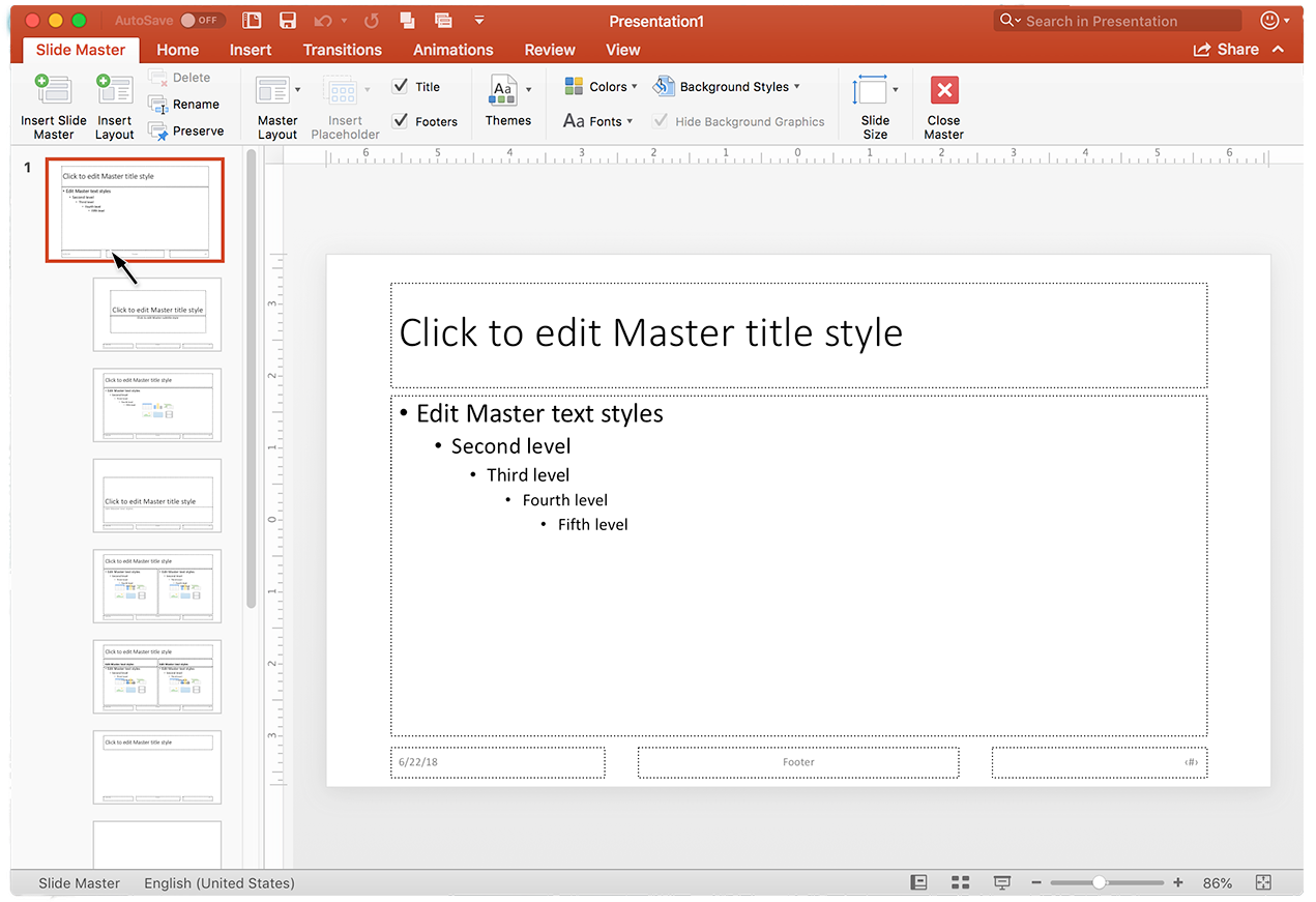 Editing Slide Masterin Presentation Software PNG Image