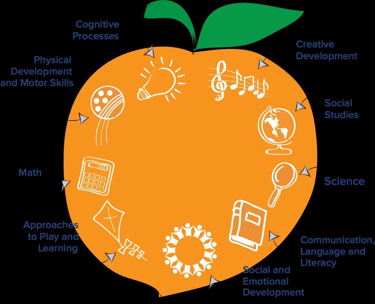 Educational Peach Infographic PNG Image