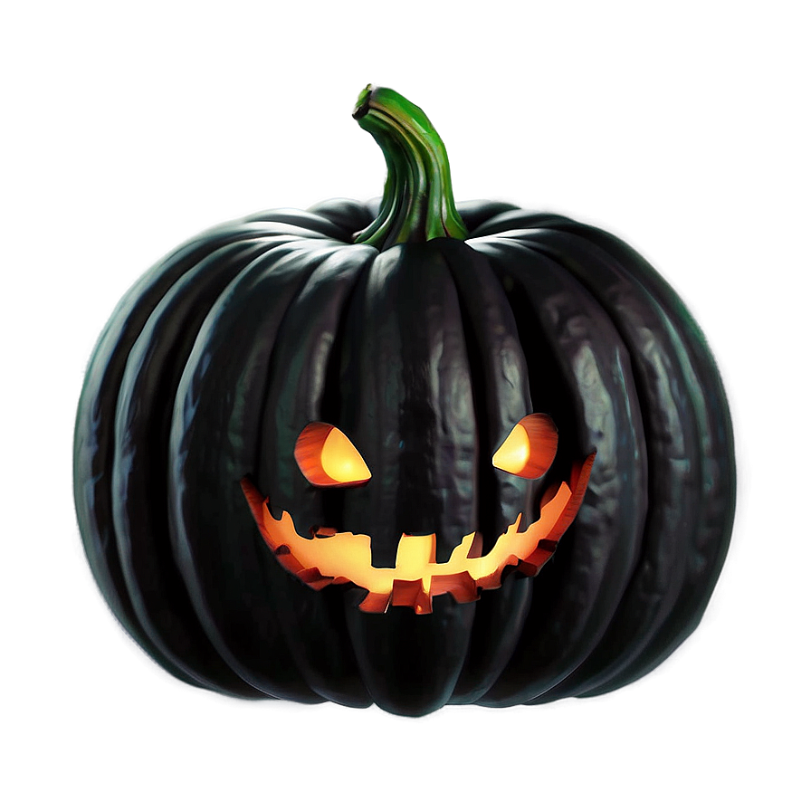 Eerie Black Pumpkin Png Tll PNG Image