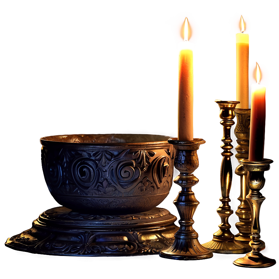 Eerie Candlelit Room Png Plh66 PNG Image