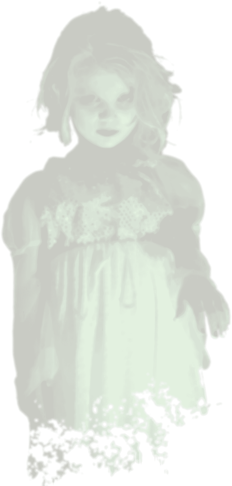 Eerie Child Ghost Illustration PNG Image