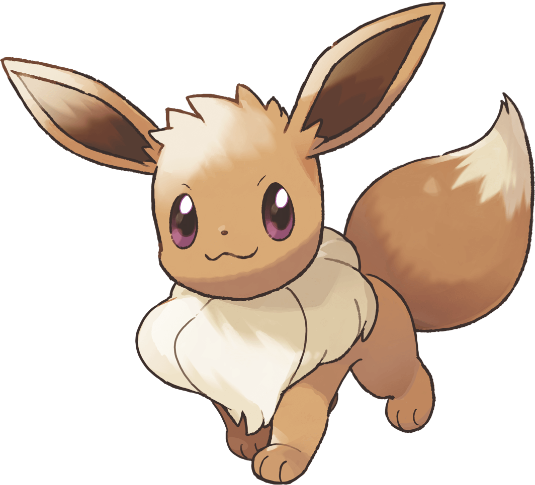 Eevee Pokemon Illustration PNG Image