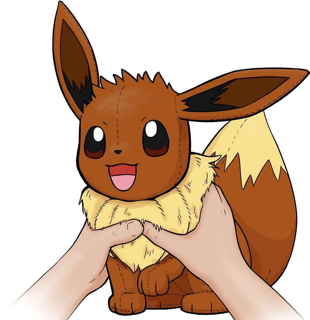 Eevee Pokemon Illustration PNG Image