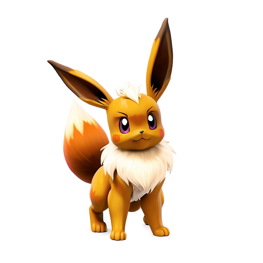 Eevee Trainer Battle Pose Png One45 PNG Image