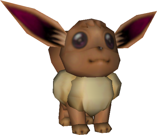 Eevee3 D Model Pokemon PNG Image