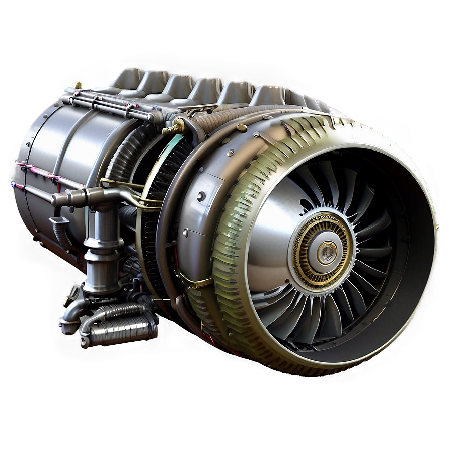 Efficient Jet Engine Model Png Hqi PNG Image