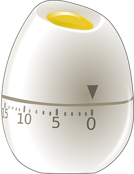 Egg Shaped Kitchen Timer PNG Image