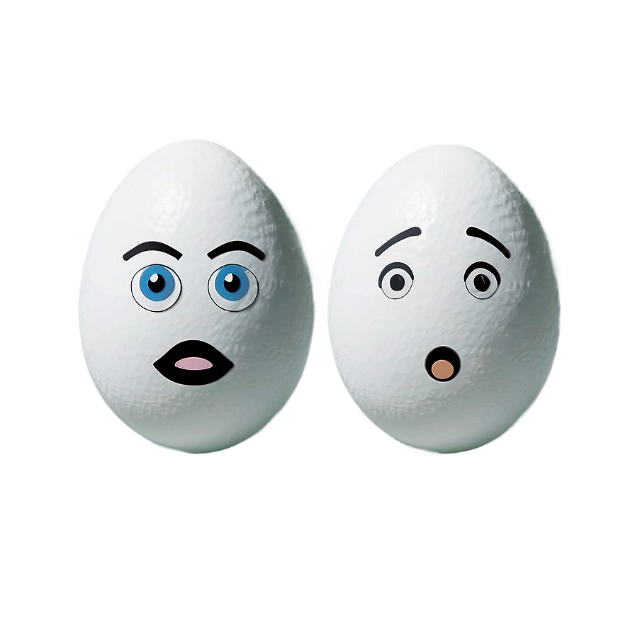 Egg With Face Png Akl46 PNG Image