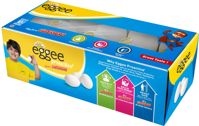 Eggee Proactive Egg Carton With Health Benefits PNG Image