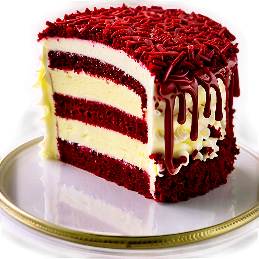 Eggless Red Velvet Cake Png 1 PNG Image