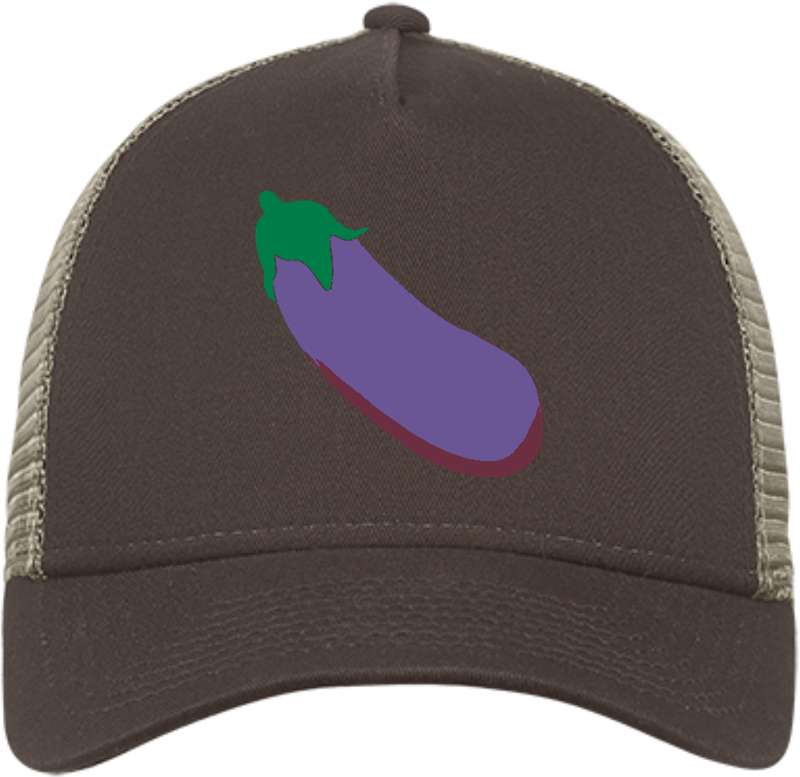 Eggplant Embellished Cap PNG Image