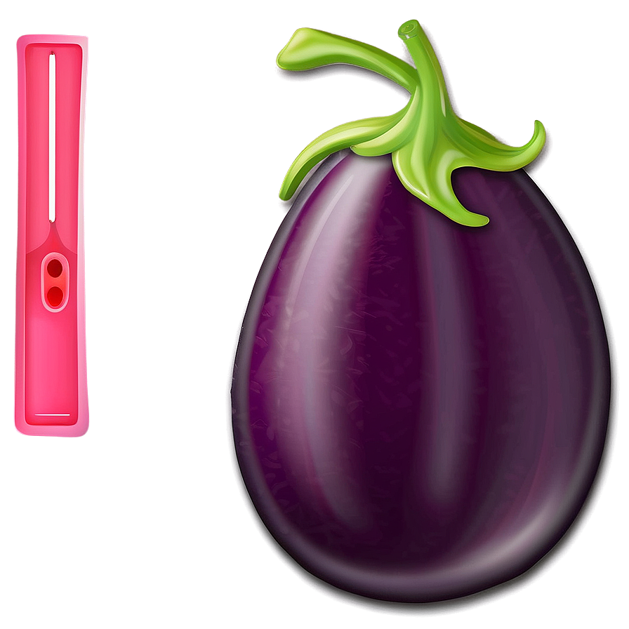 Eggplant Emoji Art Png Rin PNG Image