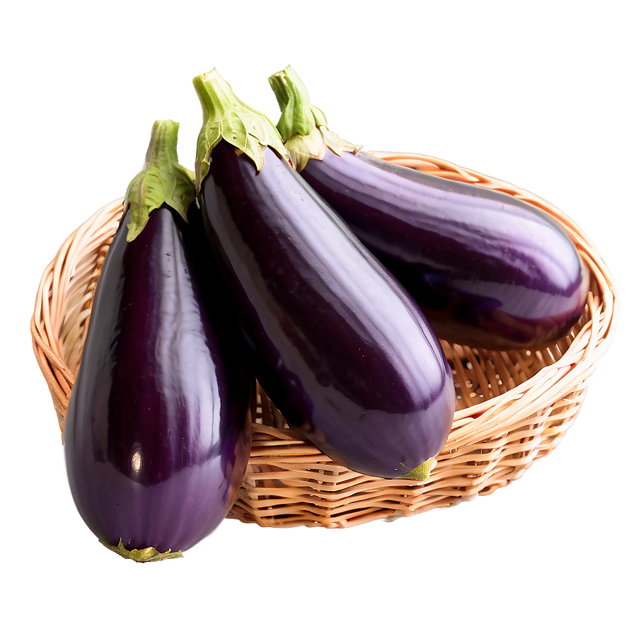 Eggplant In Basket Png Rqh PNG Image