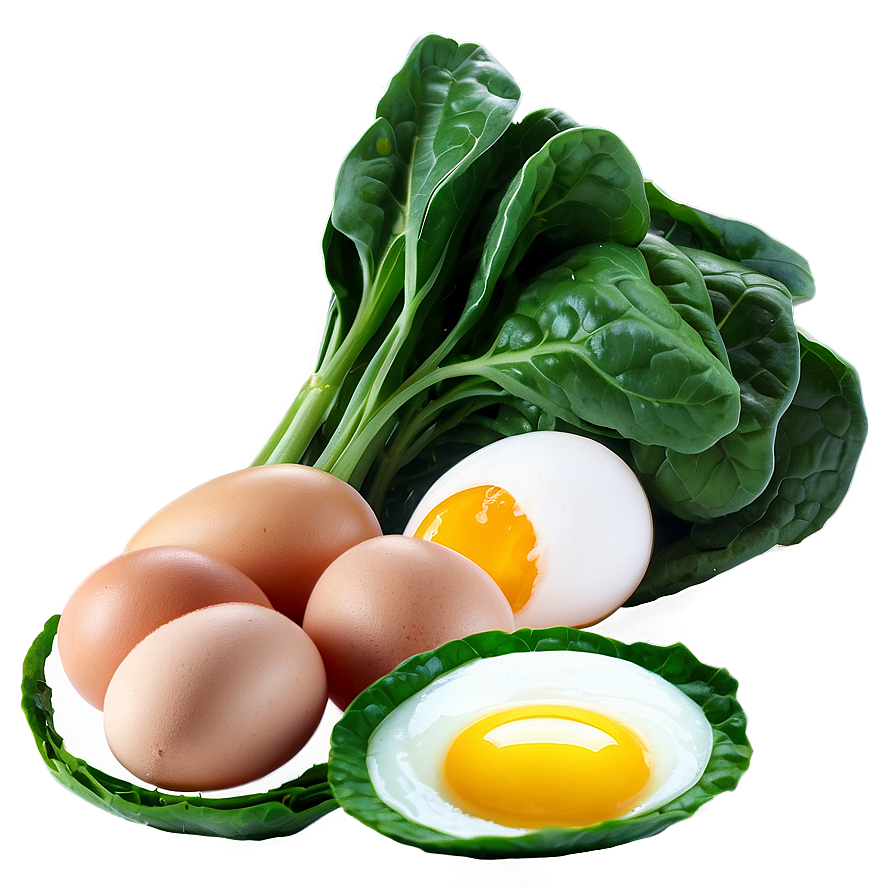 Eggs And Spinach Png Cod35 PNG Image