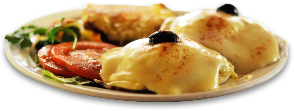 Eggs Benedict Brunch Plate PNG Image