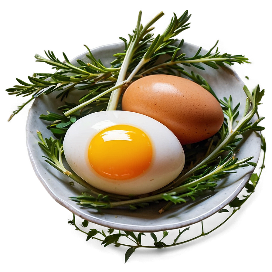 Eggs With Herbs Png 10 PNG Image