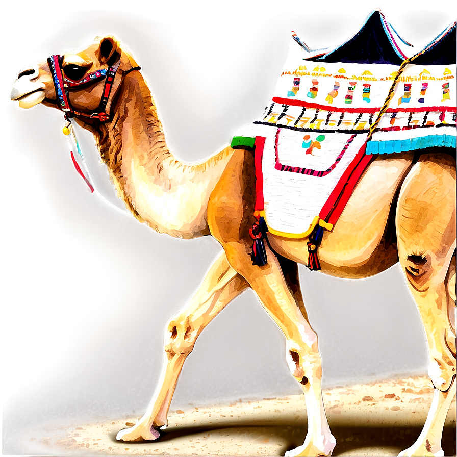 Egypt Desert Camel Caravan Png Ehi55 PNG Image