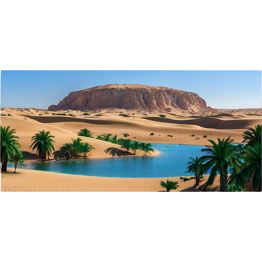 Egyptian Desert Oasis Png Ayi PNG Image